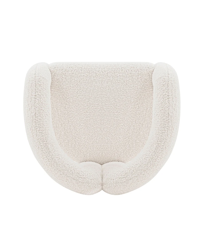 Manhattan Comfort Darian Modern 28.74" Boucle Upholstered Accent Chair