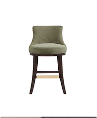 Manhattan Comfort Lucia 37.2" Chenille Upholstered Counter Stool