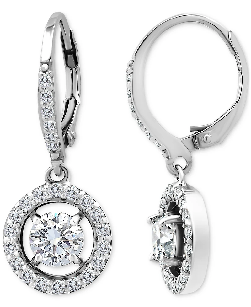 Giani Bernini Round Drop Earrings (2-1/3 ct. t.w.) in Sterling Silver, Macy's Exclusive