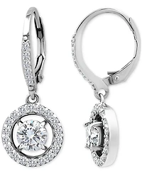 Giani Bernini Round Drop Earrings (2-1/3 ct. t.w.) in Sterling Silver, Macy's Exclusive