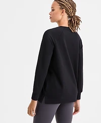 Id Ideology Women's Crewneck Raglan-Sleeve Sweatshirt, Macy's Exclusive