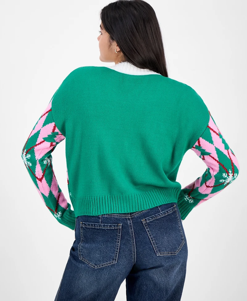 Hooked Up by Iot Juniors' Holiday Dog Cardigan