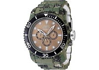 Invicta Men's 47855 Pro Diver Quartz Chronograph Brown, Grey, Khaki Dial Watch