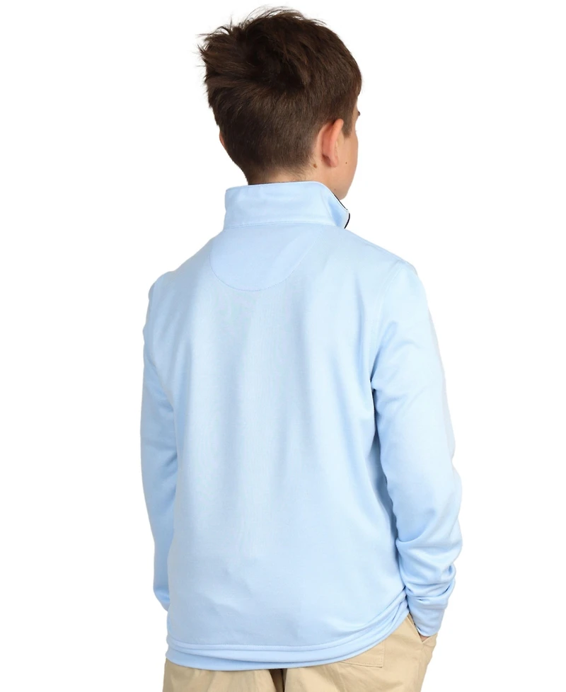 Tailorbyrd Boys Contrast Trim Modal Quarter-Zip