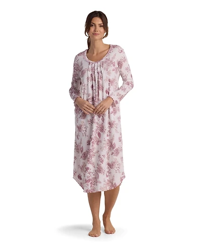 Miss Elaine Women's Long Sleeve Sleepwear Gown