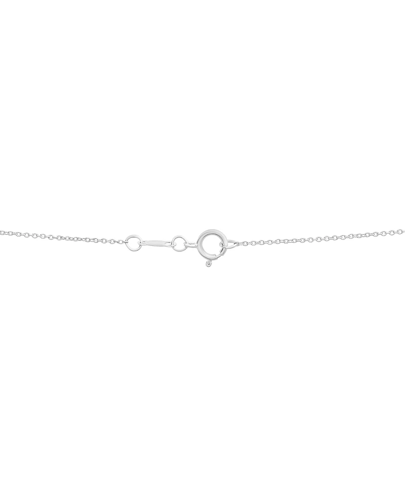 Diamond Double Heart Necklace (1/2 ct.t.w.) in Sterling Silver