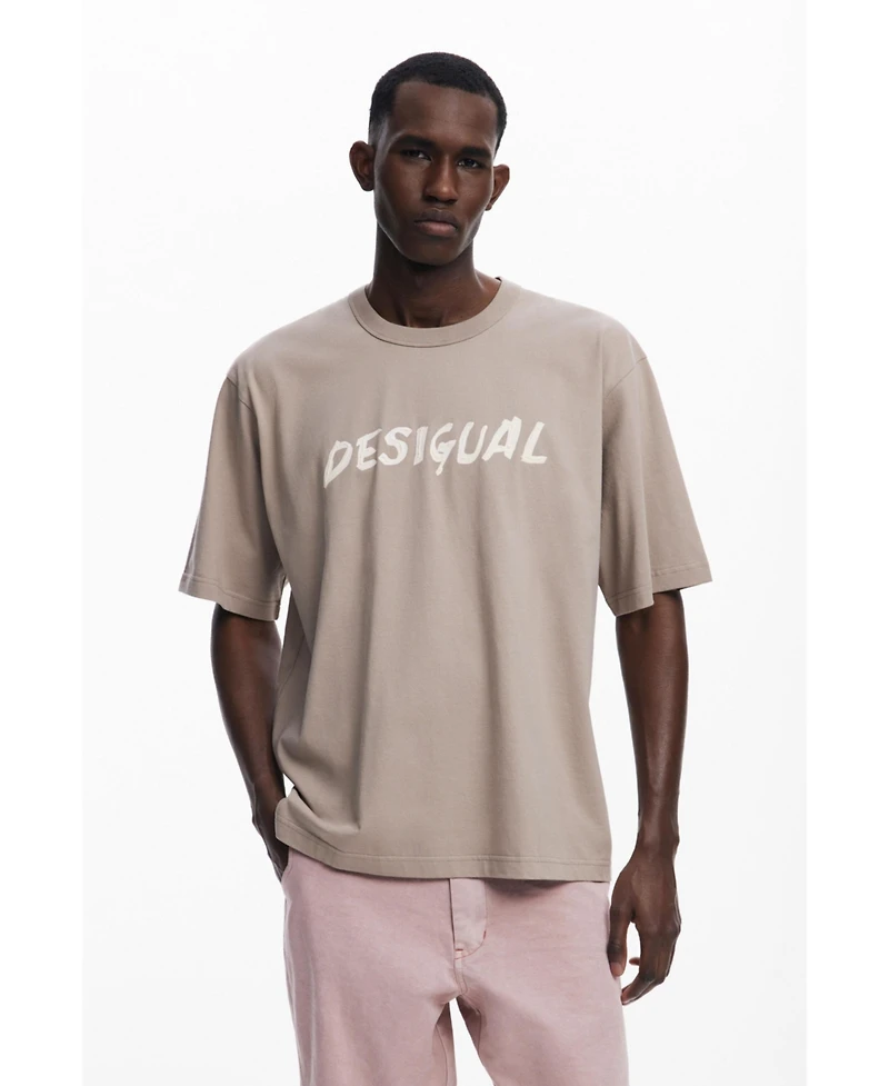Desigual Men's Short-sleeve T-shirt with textured logo