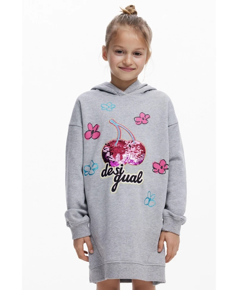 Desigual Girls's Cherry hooded dress