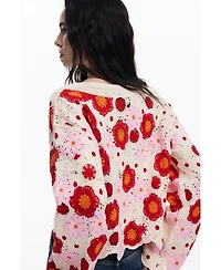 Desigual Women's Multicolor crochet top