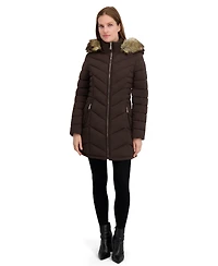Laundry By Shelli Segal Women's Sega Belted Puffer Coat