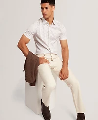 Ted Baker Men's Slim Fit Geo Print Shirt