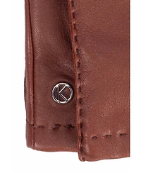 Women`s Hand-sewn Premium Lamb Leather Touchscreen Gloves "Millie