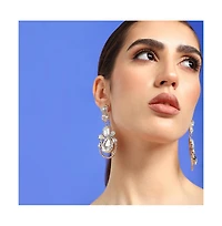 Sohi Rhinestones Drop Earrings