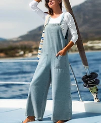 Cupshe Women's Laid Back Layers Blue Jumpsuit