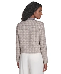 Calvin Klein Women's Tweed Open Front Jacket