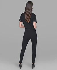 Karl Lagerfeld Paris Women's Straight Fit Pants