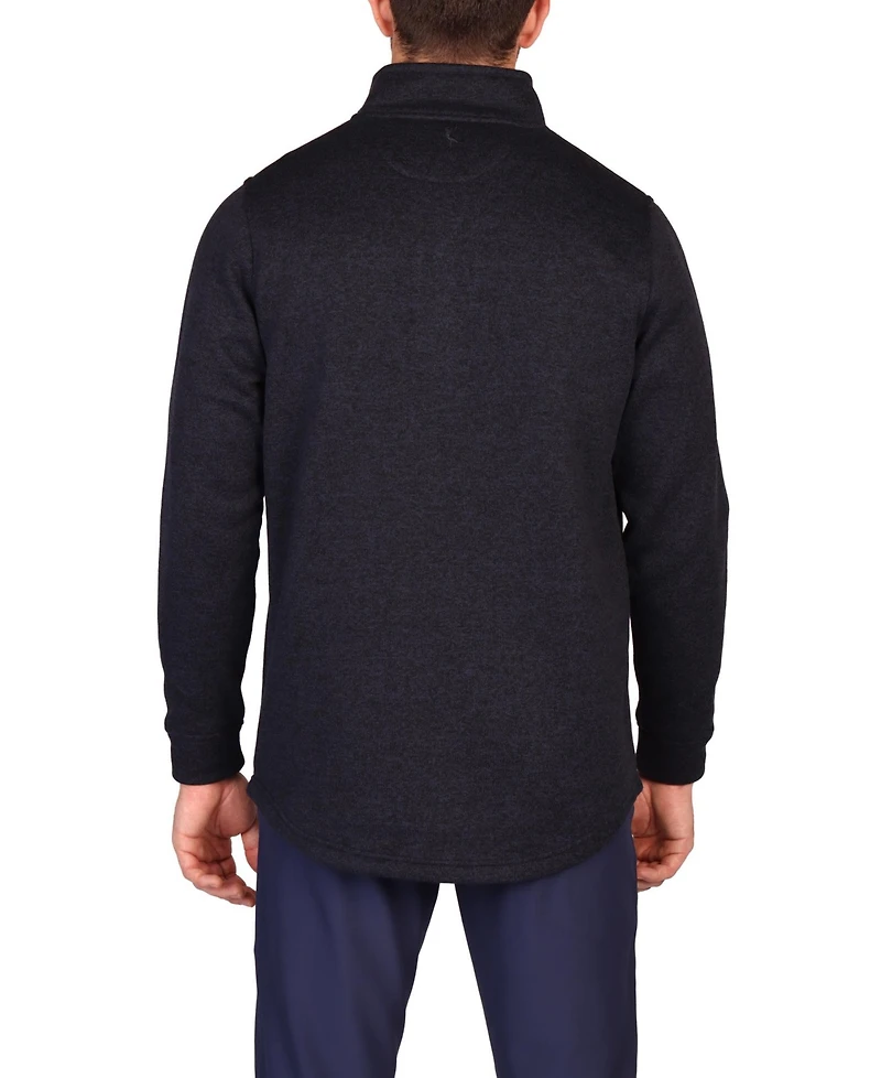 Tailorbyrd Men's Sweater Knit Snap Placket Pullover