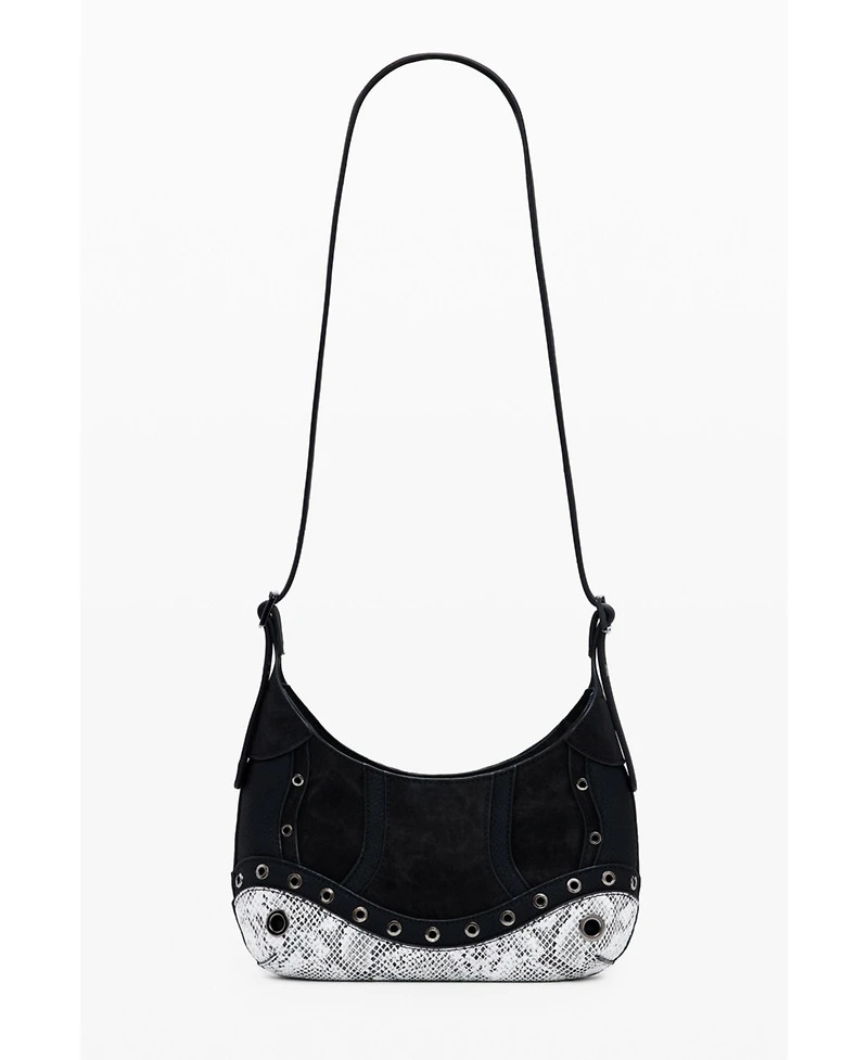 Desigual Women's Small studded snake bag