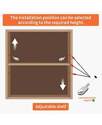 Streamdale Space-Saving Bathroom Vanity with Self-Closing Drawers