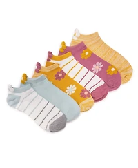 Muk Luks Women's 6 Pk 3D Tab Low Cut