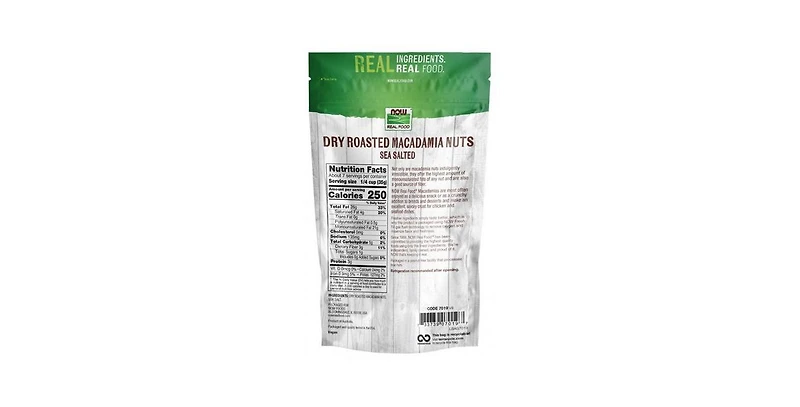 Now Foods Dry Roasted & Salted Macadamia Nuts ,9 oz