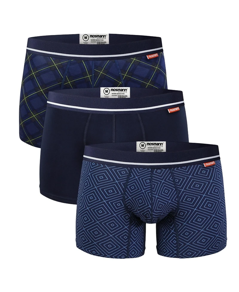 Mosmann Australia Men's 3-Pack Trunk - Helix