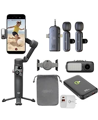Dji Osmo Mobile 7P Gimbal Stabilizer for iPhone, Android, Lighting, 3-Axis Phone Gimbal, Built-in Extension Rod & Tripod, 10hrs Use, Phone Charging +