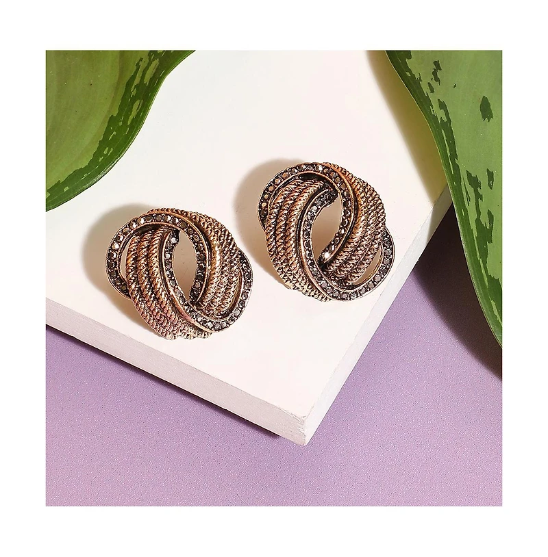 Sohi Twisted Rope Drop Earrings