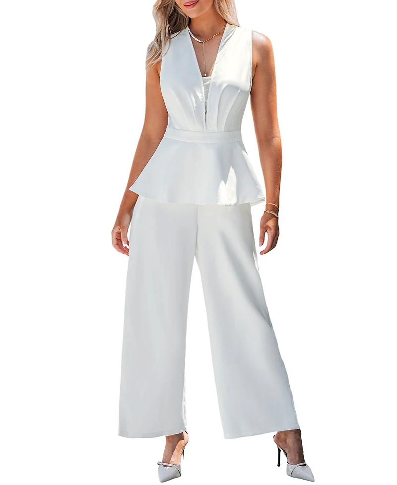Cupshe Women's Elegant Sleeveless Jumpsuit