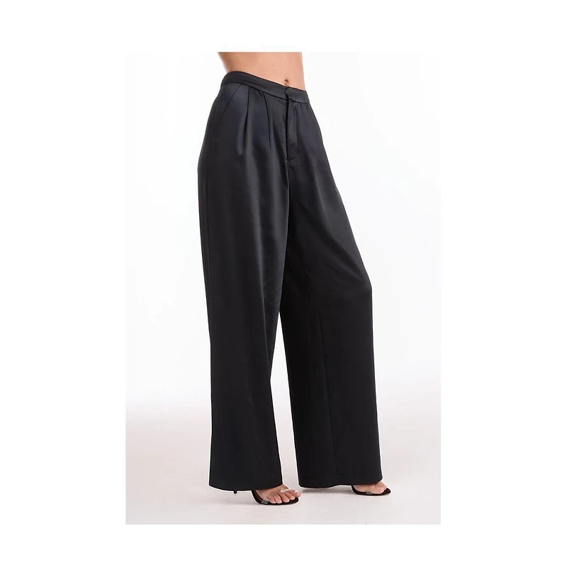 The Noli Shop Womens Valentina Satin Pant