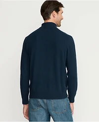 Lands' End Men's Fine Gauge Cashmere Turtleneck Sweater