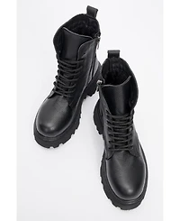 Forever & Always Shoes Tina Leather Ankle Boot (Women)