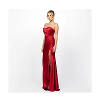 Bariano Aurdrey Strapless Corset Gown