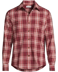 Lands' End Men's Lightweight Coastal Flannel Shirt