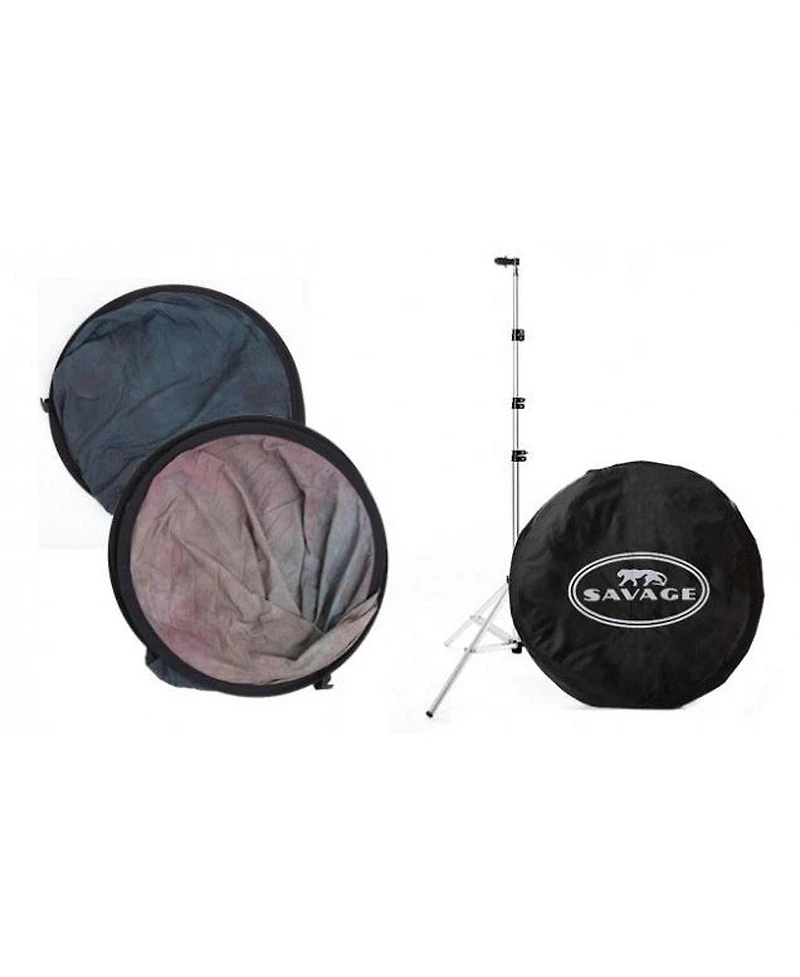Savage 60x72" Collapsible Disc / Reversible Muslin Style Background