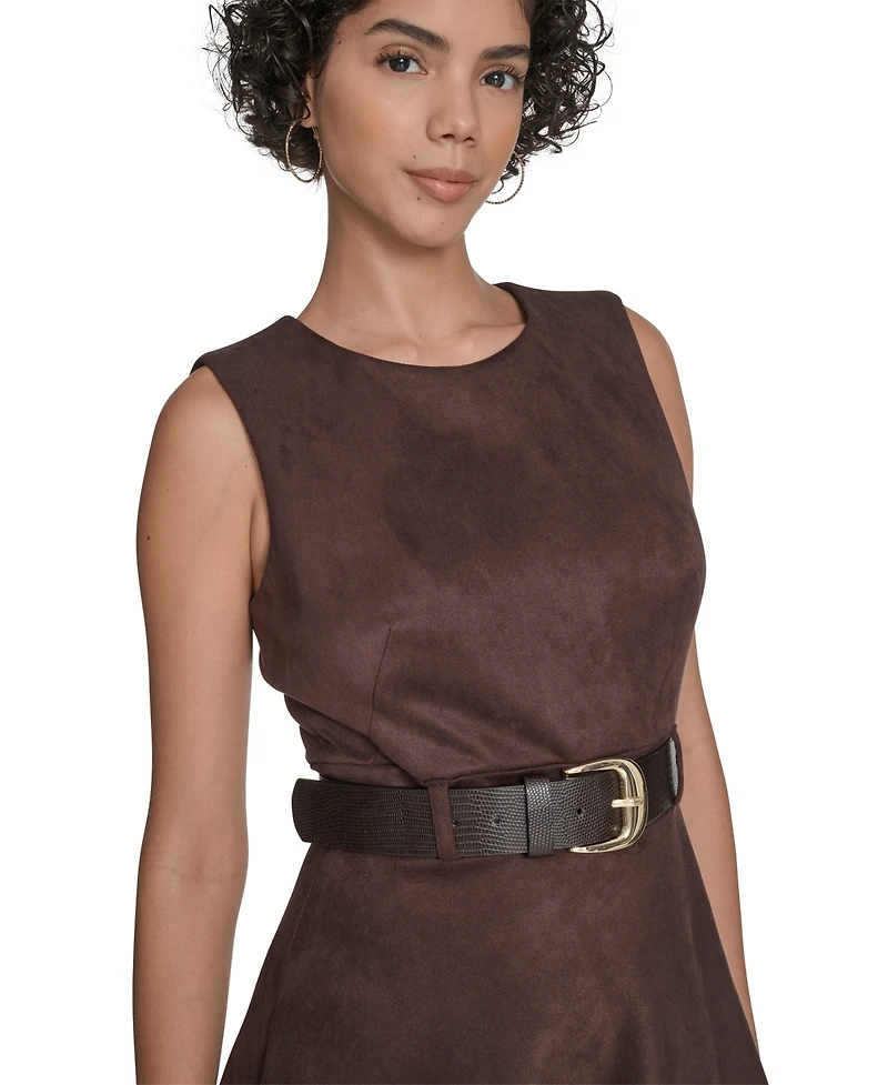 Calvin Klein Women's Belted Midi Dress