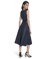 Calvin Klein Women's Belted Midi Dress
