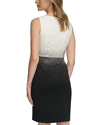 Calvin Klein Women's Bling Colorblock Sleeveless Dress