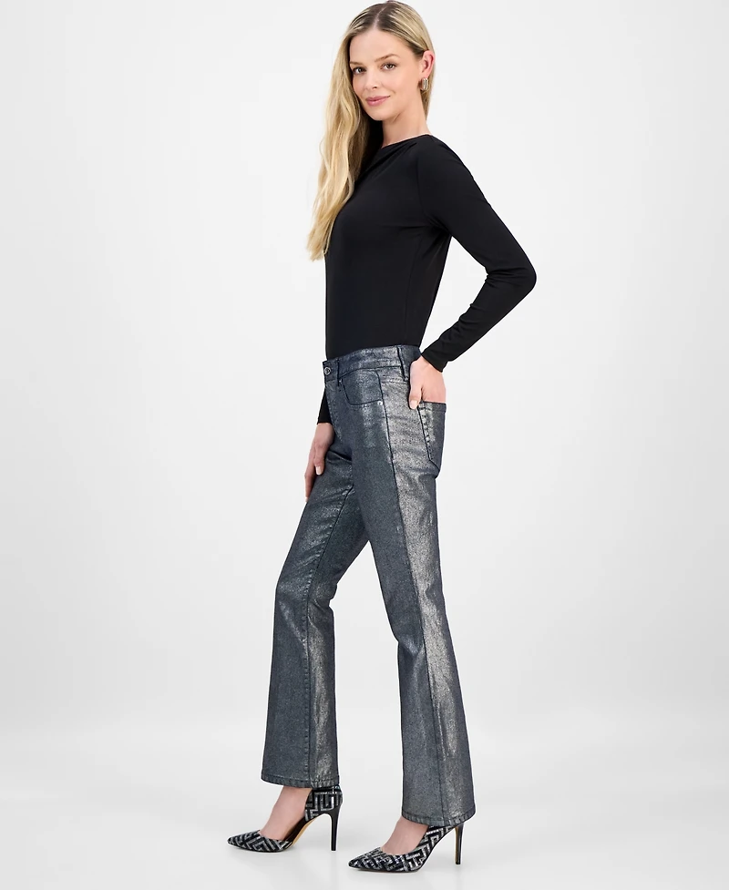 I.n.c. International Concepts Petite Mid-Rise Bootcut Jeans