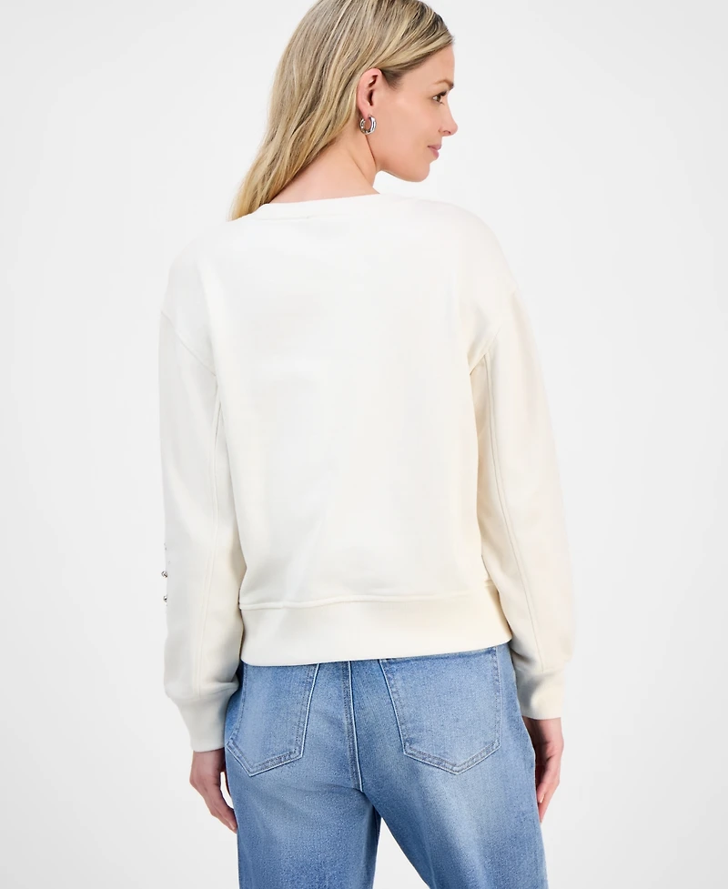 I.n.c. International Concepts Petite Embellished Sweatshirt, Macy's Exclusive