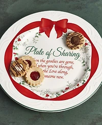 Winterberry Red Ribbon Sharing Plate
