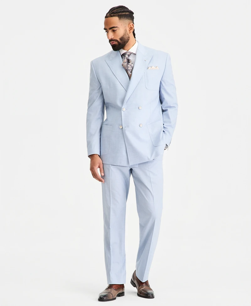 Tayion Collection Men's Classic-Fit Double-Breasted Suit Separate Jacket