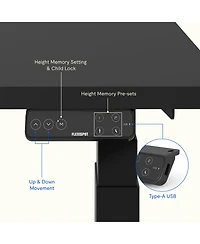 Flexispot E7-commercial Electric Adjustable Standing Desk, Rectangular Chipboard