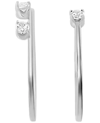 Macy's 2-Piece Cubic Zirconia Stackable Ring Set (0.48 ct. t.w.) in Sterling Silver