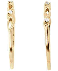 Macy's 2-Piece Cubic Zirconia Marquise Stackable Ring Set (0.12 ct. t.w.) in Gold Over Sterling Silver