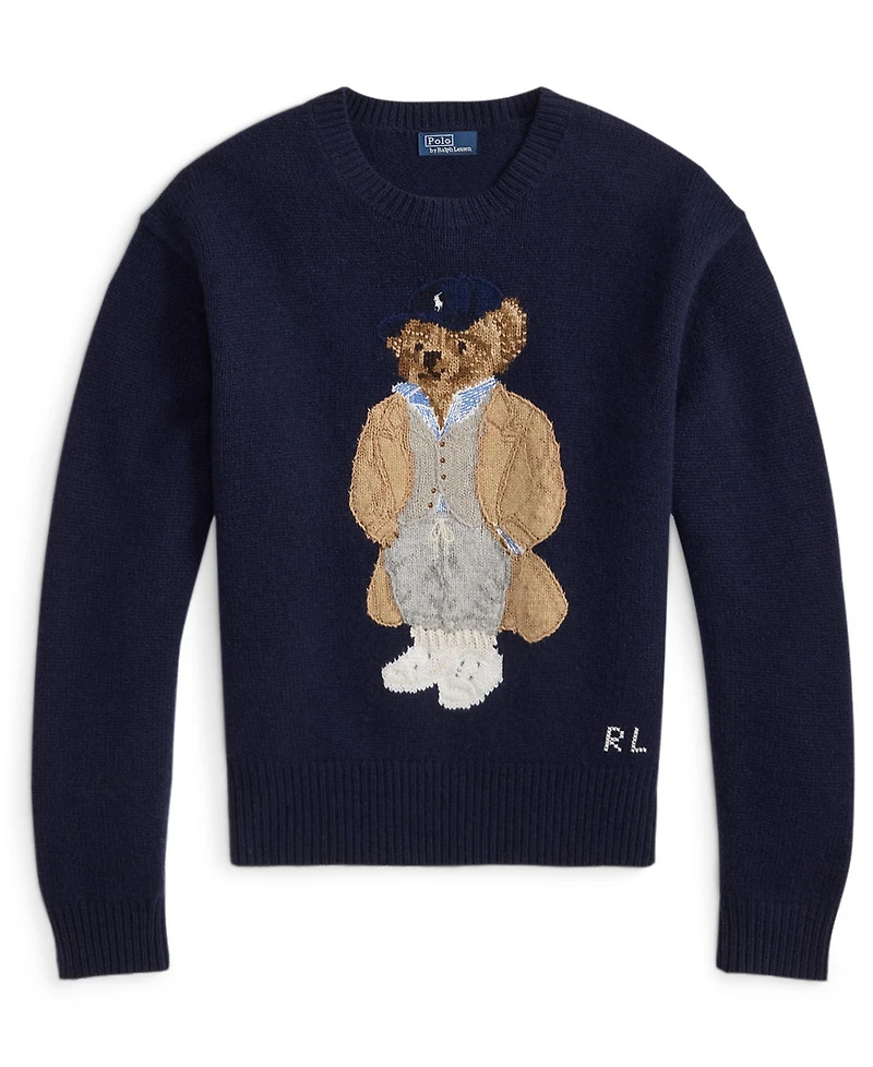 Polo Ralph Lauren Women's Bear Wool-Cashmere-Blend Sweater