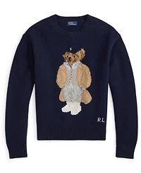 Polo Ralph Lauren Women's Bear Wool-Cashmere-Blend Sweater