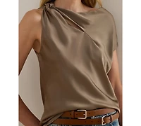 Lauren Ralph Lauren Women's Charmeuse Asymmetrical Blouse
