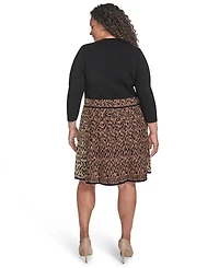 Eliza J Plus Twofer A-Line Short Dress