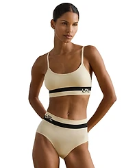 Lauren Ralph Women's Two-Tone High-Rise Jersey Briefs